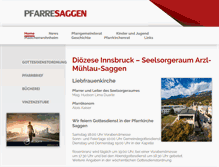 Tablet Screenshot of pfarre-saggen.at